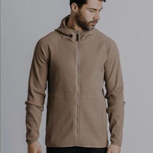 Western Rise Venture brown full Zip waffle fabric  Hoodie size XL